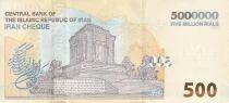 Billet Iran 5000000 rials 2026