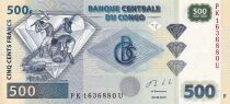 Billet Kongo (RDC) 500 francs 2013