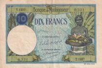 Billet Madagaskar 10 francs 1947-1953