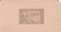 Billet Madagaskar 5 francs 1925