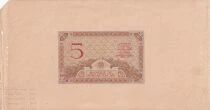 Billet Madagaskar 5 francs 1925