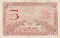 Billet Madagaskar 5 francs 1937-1947