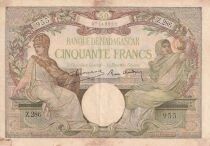 Billet Madagaskar 50 francs 1937-1947