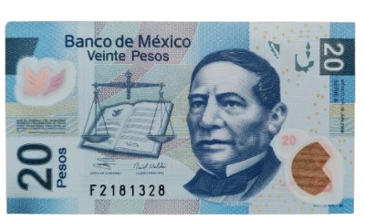 Billet Messico 20 pesos Benito Pablo Juarez, Pr�sident 2006
