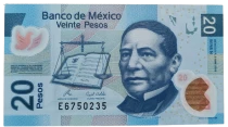 Billet Mexiko 20 pesos Benito Pablo Juarez, Pr&eacute;sident 2006