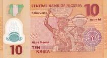 Billet Nigeria 10 naira Alvan Ikoku, membre du conseil africain pour l\'&eacute;ducation 2014