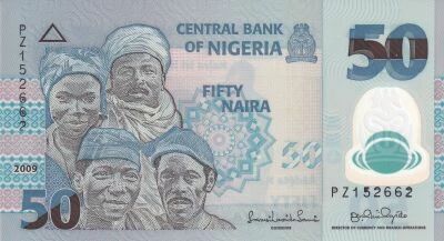Billet Nigeria 50 naira 2009