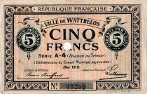 Billet Nord 5 francs 1915