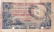 Billet Nuovi H&eacute;brides 25 francs 1921