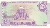 Billet Pakistan 5 rupee Jinnah Muhammad Ali, gouverneur 1997