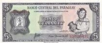 Billet Paraguay 5 guaranies 1963