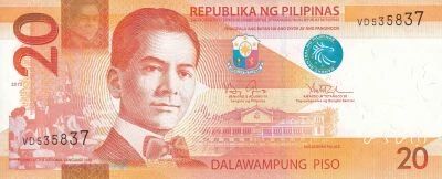 Billet Philippines 20 piso 2013