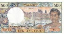 Billet Polinesia Francesa 500 francs 1985