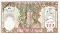 Billet Polinesia Francese 100 francs 1937-1965
