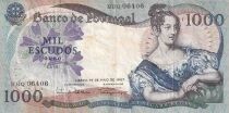 Billet Portogallo 1000 escudos Marie II du Portugal 1967