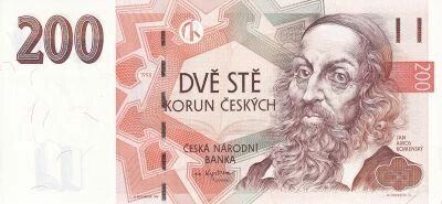 Billet Repubblica Ceca 200 koruna 1998