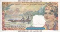 Billet R&eacute;union 1000 francs 1971