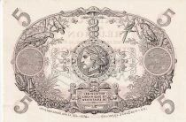 Billet R&eacute;union 5 francs 1913-1954