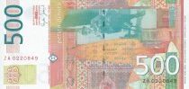 Billet Serbien 500 dinar Dorde Vajfert, fondateur du syst&egrave;me mon&eacute;taire serbe 2004