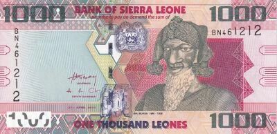 Billet Sierra Leona 1000 leones 2010