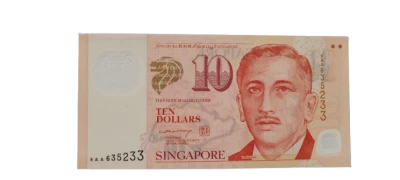 Billet Singapore 10 dollars 2004