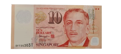 Billet Singapore 10 dollars 2015