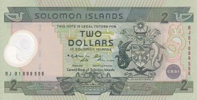 Billet Solomon Islands 2 dollars 2001