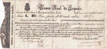 Billet Spagna 200 pesos fuertes 1837