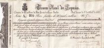 Billet Spanien 200 pesos fuertes 1837