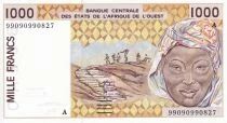 Billet Stati dell\'Africa dell\'ovest 1000 francs 1999