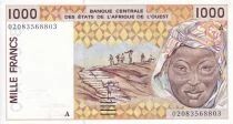 Billet Stati dell\'Africa dell\'ovest 1000 francs 2002