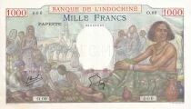 Billet Tahiti 1000 francs 1938-1957