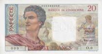 Billet Tahiti 20 francs 1963