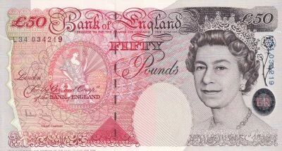 Billet United Kingdom 50 pounds Elisabeth II, Reine d\'Angleterre et du Commonwealth 2004-2011