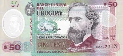 Billet Uruguay 50 pesos urugayos 2020