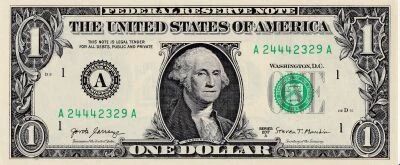 Billet USA 1 dollars George Washington, Premier Pr�sident des Etats-Unis 2017