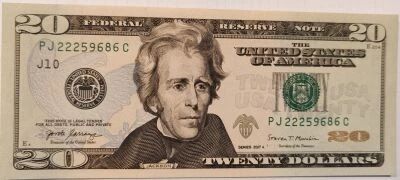 Billet USA 20 dollars 2017