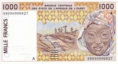 Billet West AFrican States 1000 francs 1999