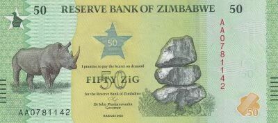 Billet Zimbabwe 50 Zig 2026