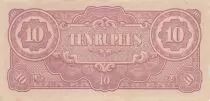 Birma 10 Rupees - Ananda Temple - Japanese occupation - 1942