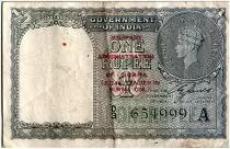 Birmania 1 Rupee Georges VI - 1945 - P.25 - VF -  Serial D.3