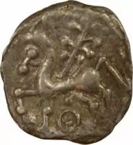 Bituriges Cubi  - Denarius with Branch and pointed Annulet - Ist Century BC