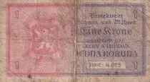 Bohemia and Moravia 1 Koruna - Young girl - ND (1939) - Serial H.075 - P.3