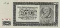 Bohemia and Moravia 1000 Korun  - Peter Parler - 1942 Specimen