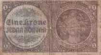 Bohemia e Moravia 1 Koruna - Young girl - ND (1939) - Serial H.075 - P.3