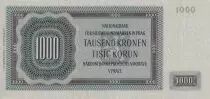 Bohemia e Moravia 1000 Korun - Peter Parler - 1942 - P.15