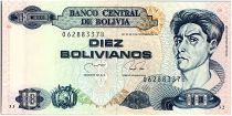 Bolivia 10 Bolivianos, Cecilio Guzman de Rojas - 1990