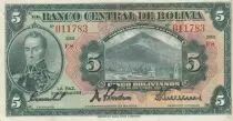 Bolivia 100 Bolivianos - S. Bolivar - 20-07-1928 - Serial F8