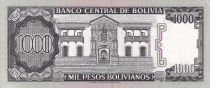 Bolivia 1000 Pesos Bolivianos - Juana De Padilla - House of liberty - 1982 - AU to UNC - P.167