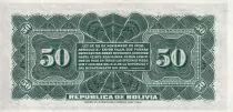 Bolivia 50 Centavos - Arms - Eagle - 29-11-1902 - Serial F - P.91a